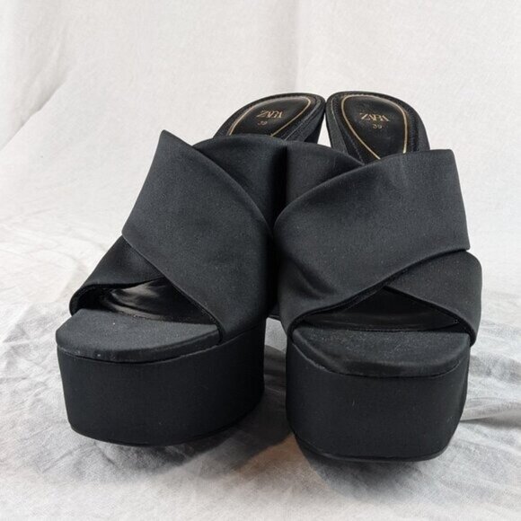 Zara Black Platform Heels - Picture 5 of 10
